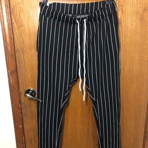 Striped Skinny Joggers - L